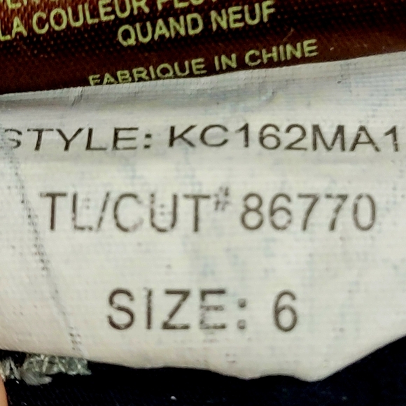 KUT from the Kloth Natalie Crop Capri Blue Jeans Size 6~Cuffed Hem~32×18 - Picture 10 of 10